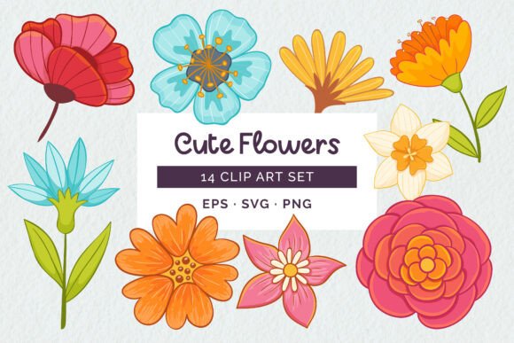 Colorful Isolated Flower Set Review