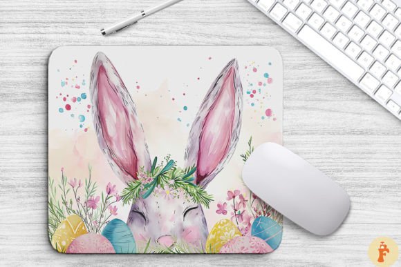 Easter Bunny with Flowers Background Review