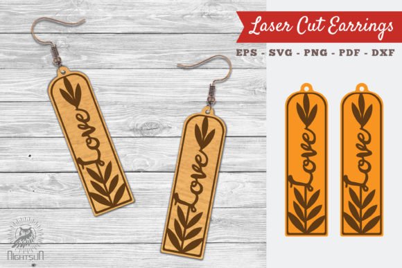Floral Love Laser Cut Earrings SVG 2 Review