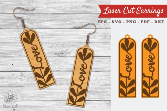 Floral Love Laser Cut Earrings SVG 4 Review
