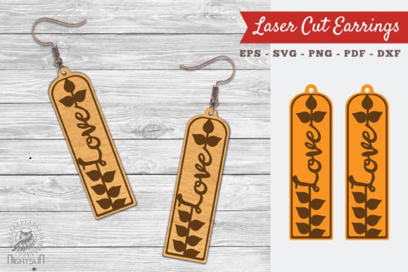 Floral Love Laser Cut Earrings SVG 9 Review