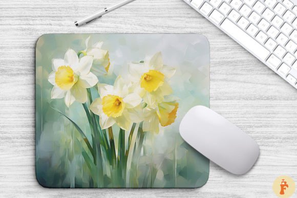 Impressionist Daffodil Flower Background Review