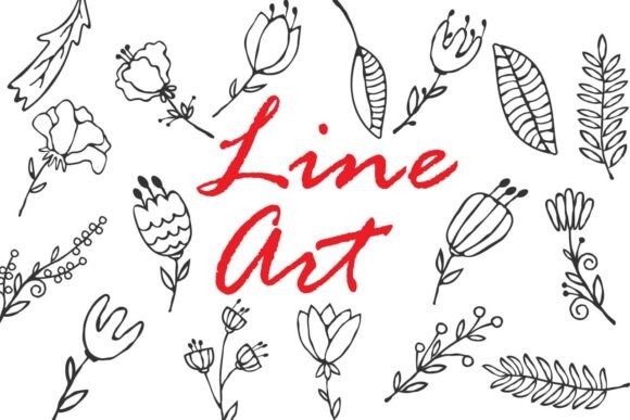 Reviewing the 17 Line Art Doodle Flowers Leaves Set for Real Embroidery
