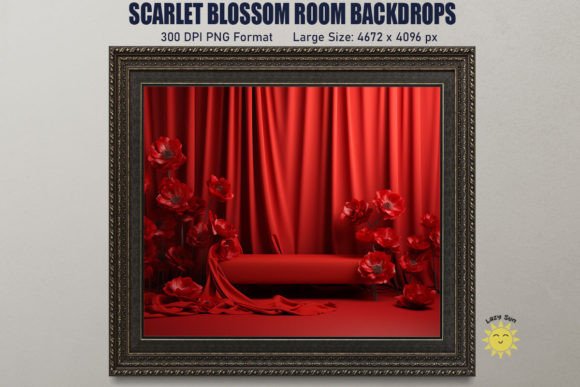 Scarlet Blossom Room Backdrop: A Designer's Review