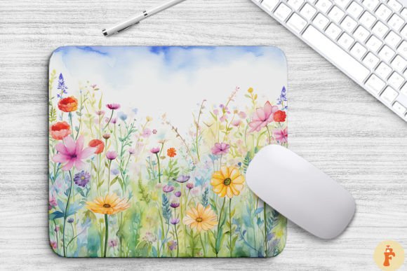 Watercolor Spring Flowers Background Review