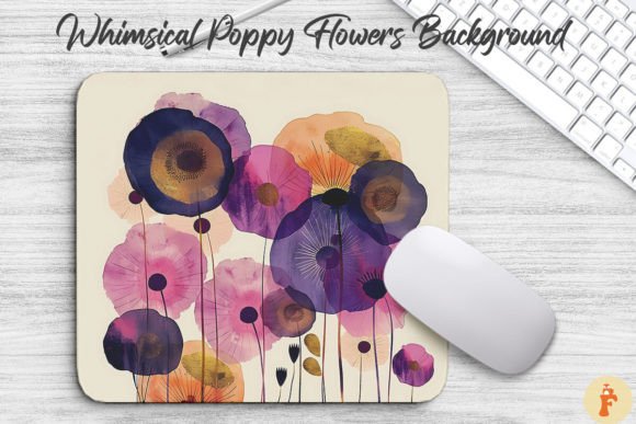 Whimsical Poppy Flowers Background Review